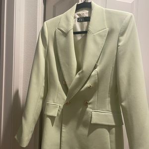 Zara neon ish blazer